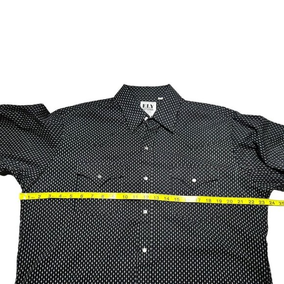 Ely Cattleman Black Button Front Size Large - Picture 5 of 7